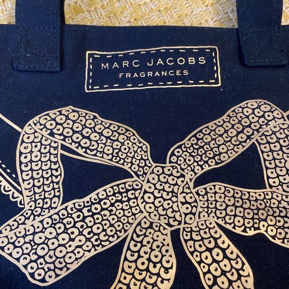 NEW Marc Jacobs Fragrances Black Cotton TOTE - Picture 2 of 3